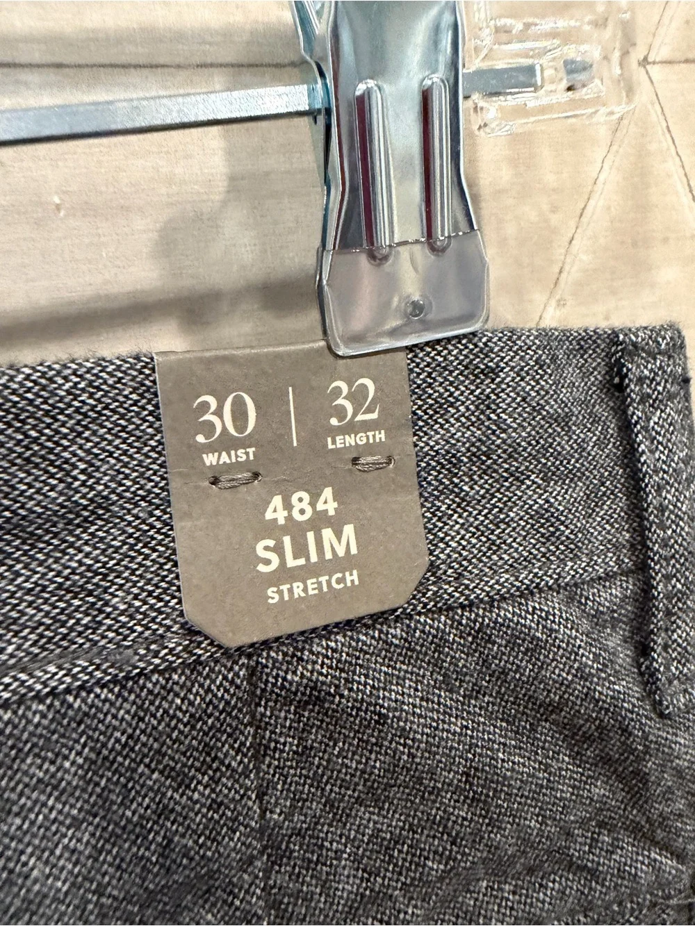 J Crew 484 Slim Fit 30 x 32 Brushed Twill Pants New Grey Carbon NWT Chino